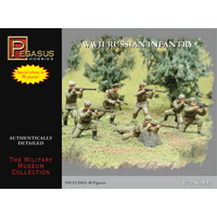 Pegasus 1/72 WWII Russian Infantry Combo (PE Plastic) (40 piece set)