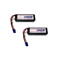 Prime RC 5200mAh 3S 11.1v 50C Hard Case LiPo Battery with EC5 Connector, 2 Pack Combo for 6S Cars - PMQB52003SHC2