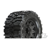 PROLINE TRENCHER 2.8 BELTED TIRES MOUNTED RAID REMOVABLE HEX BLACK WHEELS 2PCS - PR10168-10