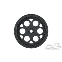 PROLINE  Showtime 2.2" Sprint Car 12mm Hex Front Black Wheels (2) for Dirt Oval (using 2.2" 2WD Buggy Front Tires) - PR2782-03