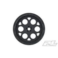 PROLINE  Showtime 2.2" Sprint Car 12mm Hex Rear Black Wheels (2) for Dirt Oval (using 2.2" Buggy Rear Tires) - PR2783-03