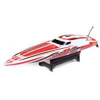 Pro Boat Impulse 32 RC Boat with Smart Technology, RTR, White / Red, PRB08037T2 - PRB08037T2