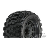 Proline Badlands MX38 3.8in Tyres Mounted on Raid 8x32 17mm MT Wheels, F/R, PR10127-10