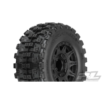 Proline Badlands MX28 HP 2.8in Belted Tyres Mounted on Raid 6x30 Wheels, F/R, PR10174-10