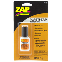ZAP PT-102 1/4 OZ. BRUSH-ON PLASTI-ZAP (CARDED)