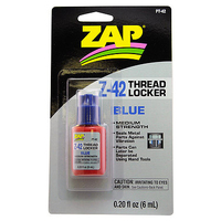 ZAP PT-42 0.20 OZ. Z-42 THREAD LOCKER (BLUE) (CARDED) - PT-42