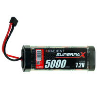 RADIENT SUPERPAX NIMH BATTERY SC 7.2V 6-CELL 5000MAH STICK PACK: DEANS
