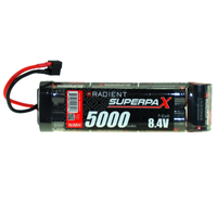 RADIENT SUPERPAX NIMH BATTERY SC 8.4V 7-CELL 5000MAH 6-1 STICK PACK: DEANS