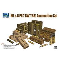 Riich Models 1/35 US M1 57mm & 6PR 7cwt (BR) Ammunition Set (4 Model kits per box)