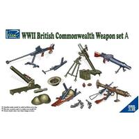 Riich Models RE30010 1/35 WWII British Commonwealth Weapon Set A Plastic Model Kit - RI-RE30010