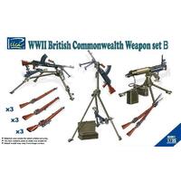 Riich Models RE30011 1/35 WWII British Commonwealth Weapon Set B Plastic Model Kit - RI-RE30011