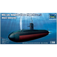 Riich Models RN28006 1/350 USS Los Angeles Class Flight II (VLS) Attack Submarine Plastic Model Kit - RI-RN28006