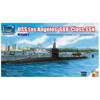 Riich Models 1/350 USS Los Angeles ‘688' Class SSN w/DSRV-1 (3 in 1) Plastic Model Kit
