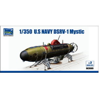 Riich Models RN28009 1/350 U.S.Navy DSRV-1 Mystic (2 Model Kits per box) Plastic Model Kit - RI-RN28009