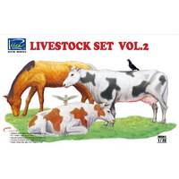 Riich Models RV35015 1/35 Livestock Set Vol.2 Plastic Model Kit - RI-RV35015