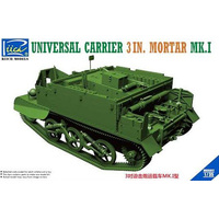 Riich Models RV35017 1/35 Universal Carrier 3 in. Mortar Mk.1 Plastic Model Kit - RI-RV35017