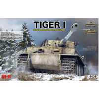 Ryefield 5025 1/35 Tiger I early production w/full interior & clear parts & workable track links - RM-5025