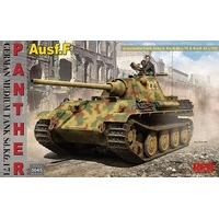 Ryefield 5045 1/35 Panther Ausf.F w/workable track links Plastic Model Kit - RM-5045