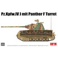 Ryefield 5068 Pz.Kpfw.IV J w/ Panther F Turret Plastic Model Kit - RM-5068