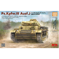 Ryefield 5070 1/35 Pz. Kpfw. III Ausf. J w/workable track links Plastic Model Kit - RM-5070