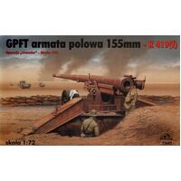 RPM 72602 1/72 GPFT Field gun 155mm-K419(f) Africa 1941 Plastic Model Kit - RPM72602