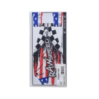 Raw Speed Chassis Protection Film - Flag Graphics TLR22X-4  - RS690501