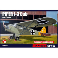 SabreKits 1/48 Piper J-3 Cub "Over Europe" Plastic Model Kit