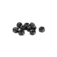 M3 Black Aluminium Locknuts (10)