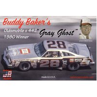 Salvinos J R BBO1980D 1/25 Buddy Bakers Gray Ghost #28 Oldsmobile 442 Winner 1980 Plastic Model Kit