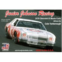 Salvinos J R JJMC1974B 1/25 Junior Johnson Racing #11 Chevy 1974 Monte Carlo Plastic Model Kit