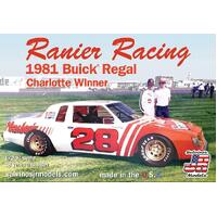 Salvinos J R 1/24 Rainer Racing 1981 Buick Charlotte Winner Bobby Allison Plastic Model Kit