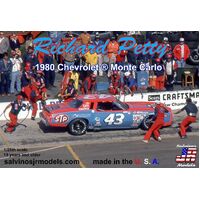 Salvinos J R 1/25 Richard Petty Racing 1980 Chevrolet Monte Carlo Reverse Paint Plastic Model Kit