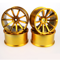 Speedline 037GO8 Wheel Rims "2.2" 10 Spoke Offset 7 Chrome-Gold 4PCS - SL037GO8
