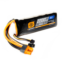 Spektrum 2200mAh 2S 6.6V Smart LiFe Receiver Battery, IC3 - SPMX22002SLFRX