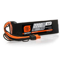 Spektrum 2200mAh 3S 11.1V 50C Smart LiPo Battery, IC3 - SPMX22003S50