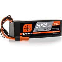 Spektrum 5000mah 4S 14.8v 50C Smart Hard Case LiPo Battery with IC5 Connector - SPMX50004S100H5