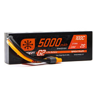 Spektrum 5000mAh 2S 7.4V 100C Smart G2 Hard Case LiPo Battery with IC3 Connector - SPMX52S100H3