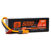 Spektrum 5000mAh 4S 14.8V 100C Smart G2 Hard Case LiPo Battery with IC5 Connector - SPMX54S100H5