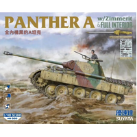 Suyata 1/48 Panther A Tank /w Zimmerit & Interior Plastic Model Kit