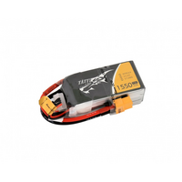 Tattu 1550mAh 75C 11.1V Soft Case Lipo Battery Racing Series (XT60 Plug) - TA3S-1550-75C-R