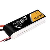 Tattu 6000mAh 35C 11.1V Soft Case Lipo Battery (EC5 Plug) - TA3S-6000-35C