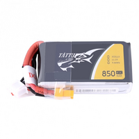 Tattu 850mAh 45C 11.1V Soft Case Lipo Battery (XT30 Plug) - TA3S-850-45C