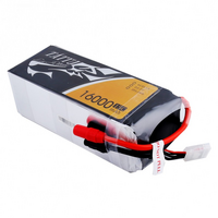 Tattu 16000mAh 15C 22.2 Soft Case Lipo Battery (5mm Bullet Plugs) - TA6S-16000-15C