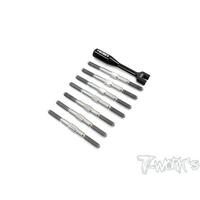 TWORKS 64 Titanium Turnbuckle Set ( For Xray XB2C 2020 / XB2D 2020 )