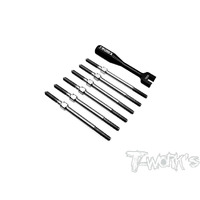 TWORKS 64 Titanium Turnbuckle Set ( For Xray XB2'21 )
