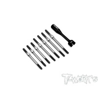 TWORKS 64 Titanium Turnbuckle Set ( For Xray XB4'22 )