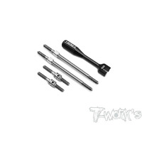 TWORKS 64 Titanium Turnbuckle Set ( For Xray RX8 2023/RX8E 2023 )