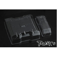 TWORKS 1/10 Lexan Flat Rear Wing With Center Divider  6.5" Wide  2pcs.