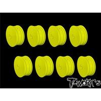 TWORKS 2.2" 12mm Hex 4WD Front Wheel Yellow( For B64/B74/YZ4-SF ) 8pcs - TE-218-BY-8