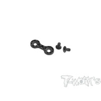 TWORKS Graphite Front WIng Washer Button ( For Associated B6.4C/B6.4D) - TE-247-B6.4